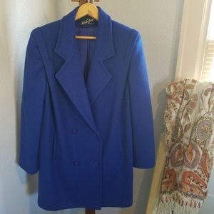 Vintage violet purple peacoat Miss New York